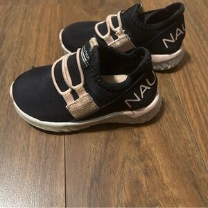 Toddler Nautica Kids Black and Pink Sneakers